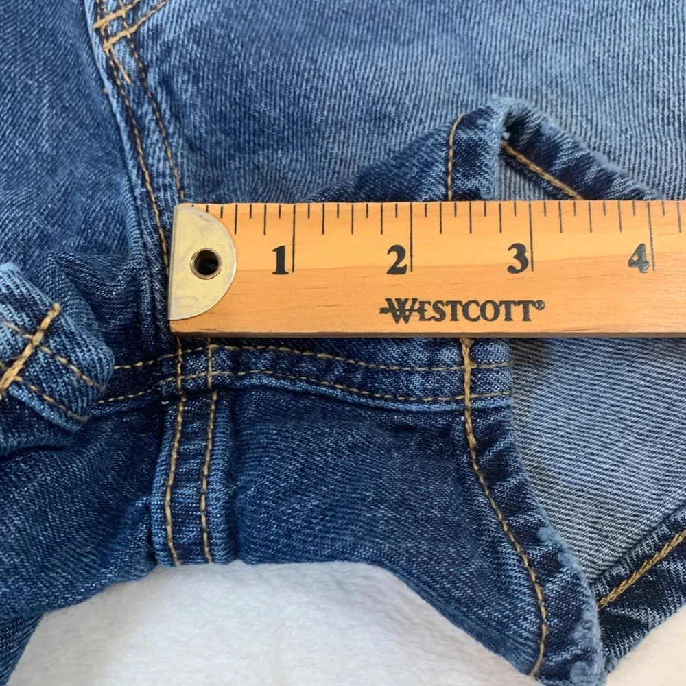 Old Navy High Rise Slouchy‎ Straight Denim Jean Shorts Women's Size 10 Blue